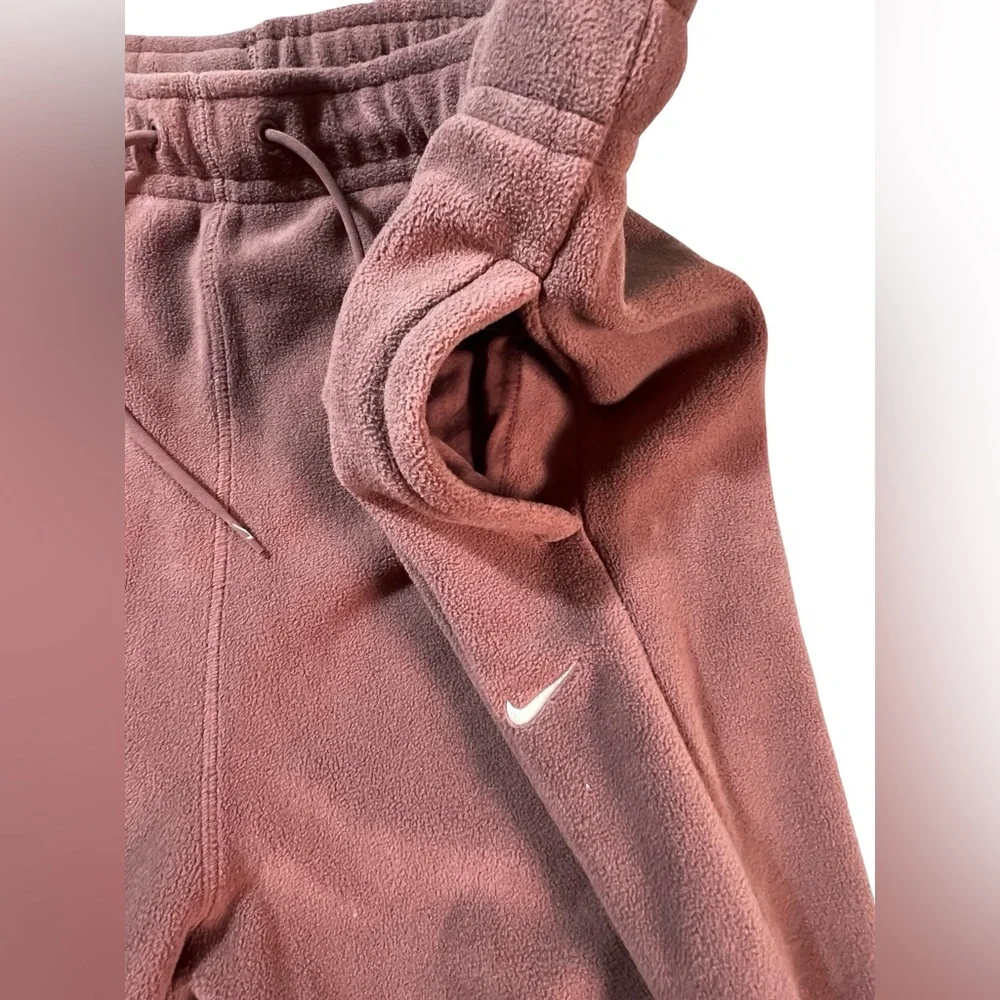 Nike women’s Therma-FIT Fleece Sweatpants size XL brown High Rise FB5578-218 - Picture 7 of 13